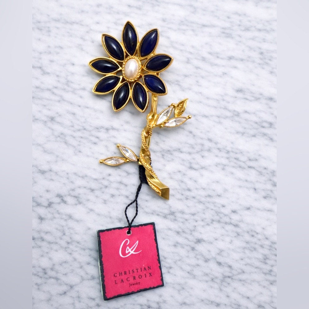 Rare Vintage CHRISTIAN LACROIX Floral Brooch